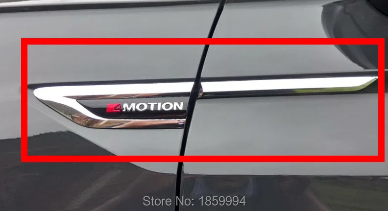 Dėl 2018 m. 2019 m. 2020 m. VW Tiguan mk2 4 Motion 4X4, 4Motion originalus durų Pusės Sparnas Sparnas Logotipas Ženklelis lipdukas Apdaila