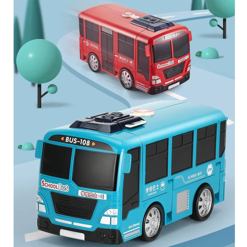 Kūdikių Deformacijos Žaislas Automobilis Kūdikių Modeliavimas Autobusas, Mokyklinis Autobusas Berniukai Inercijos Švietimo Daugiafunkcinis Automobilių Vairavimo Modeliavimo Žaislas