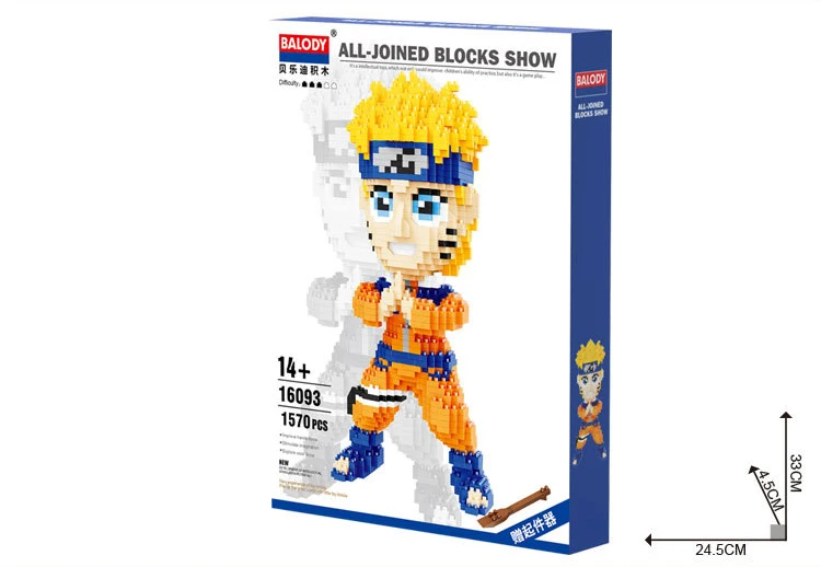 Balody Mini Blokai Naruto Aukcioną Paveikslas Animacinių filmų Modelis Statybinės Plytos Vaikams Juokingas Rinkinys Žaislai Anime Kakashi Kalėdų Dovana 16093