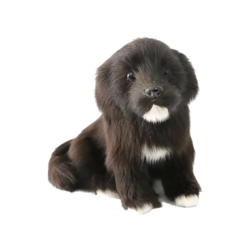1*Labradoro Šuniukas Šuo - Gyvas Papuošalas Dovanų - Patalpų vaikų lėlės juodas šuo modelis šuo Modeliavimas žaislas Labradoro V6K2
