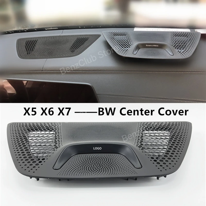 Už 2019-21BMW G05 X5 G06 X6 G07 X7 Serijos LED Centro Valdymo Skydelio Dangtelį Apšvietimo Audio Priedai Garsiakalbis Apdailos ragų