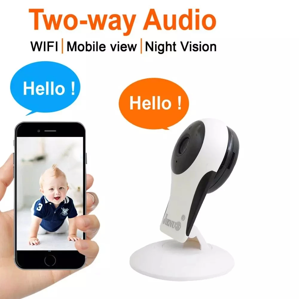 Mini IP vaizdo Kamera Belaidžio dvipusis Balso Domofonas Kūdikių Namų Apsaugos Stebėjimo Kameros Naktinio Matymo Micro HD Wifi Icsee