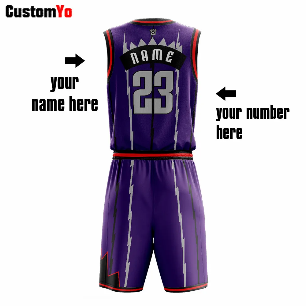 Custom Violetinė Spalva Vyrų Krepšinio Vienodas Quick Dry Krepšinio Jersey