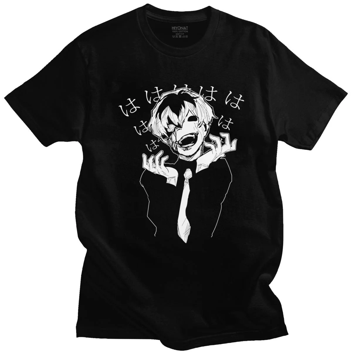 Naujovė Juokiasi Pabaisa Tokijo Pabaisa T-Marškinėliai Vyrams, Grynos Medvilnės Manga Marškinėliai Japonų Anime Kaneki Ken Trišakius Dovanų Idėjos Drabužių Merch