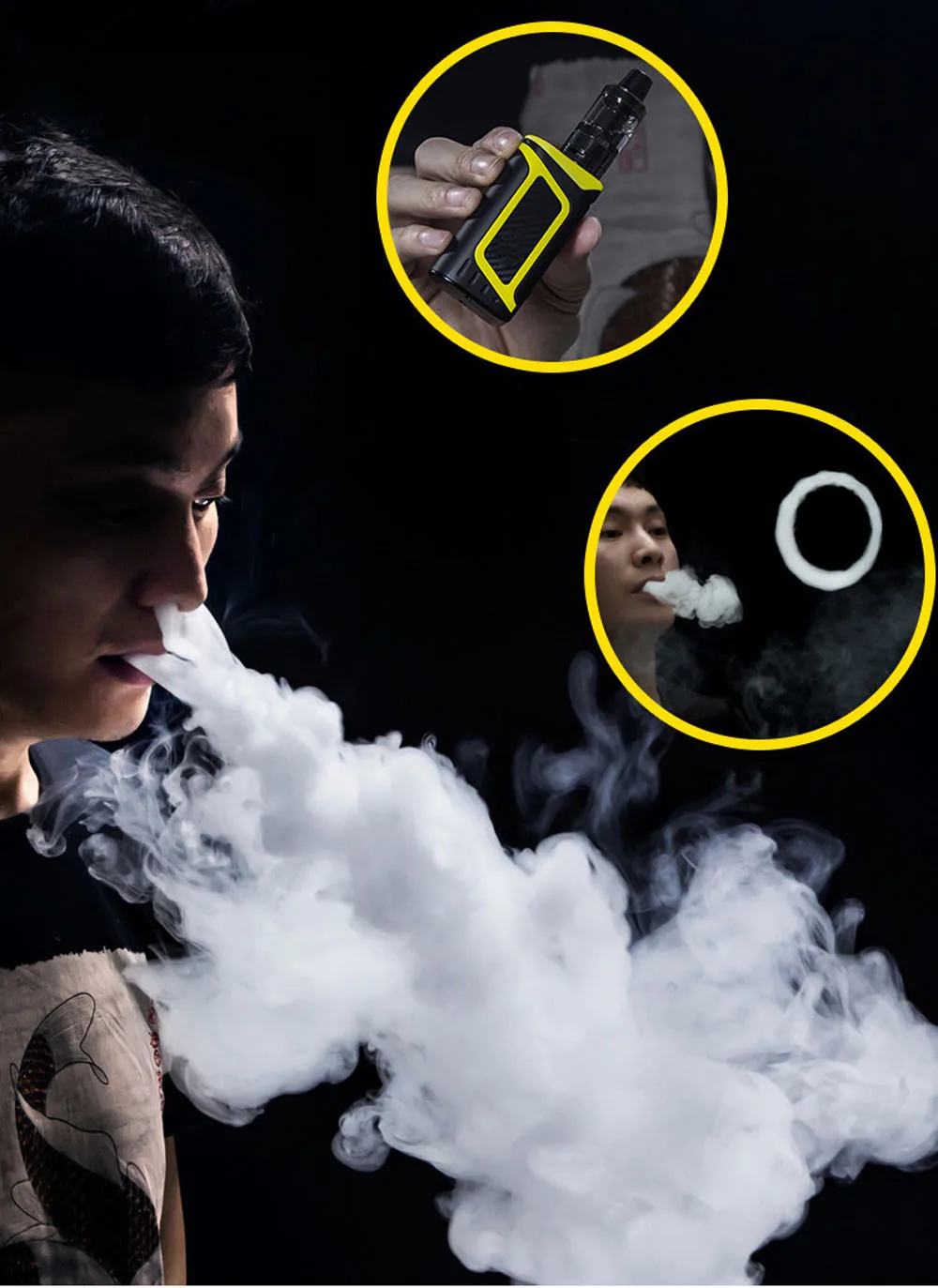 QAZ Vape Pen mod Kit skysčio el Cigarečių 80W elektroninių Cigarečių kaljanas Rinkinys 2000mAh įmontuota Baterija 3.5 ml Purkštukai Garų