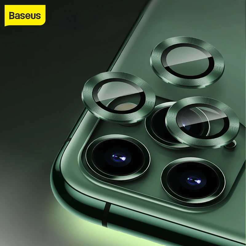 Baseus Atgal Fotoaparato Objektyvą Screen Protector, iPhone 11 11 Pro Max Kamera Raštas 0,4 mm Grūdintas Stiklas Apsaugos Atveju Veidrodėliai