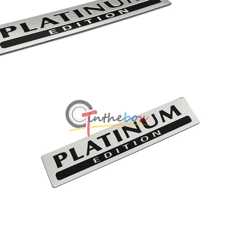 GTinthebox 1X Aliuminio PLATINUM EDITION Specialios Ribotos Pathfinder Logotipas Ženklelis Lipdukas