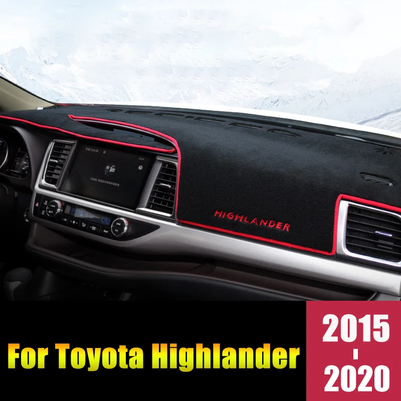 Toyota Highlander XU50 Kluger-2019 2020 Automobilio prietaisų Skydelio Dangtelį, Mat Išvengti Šviesos Padas, Anti-UV Kilimo Raštas, Aksesuarai