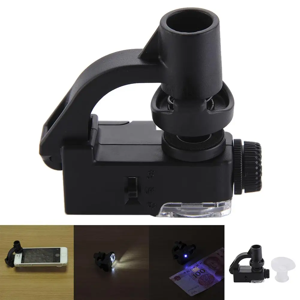 Naujas 90X Makro Objektyvo Mobiliojo Telefono Mikroskopu Didinamojo Stiklo, LED Įrankiai Didinimas Su vaizdo Kameros Įrašą Optinis Priartinimas didinamasis stiklas