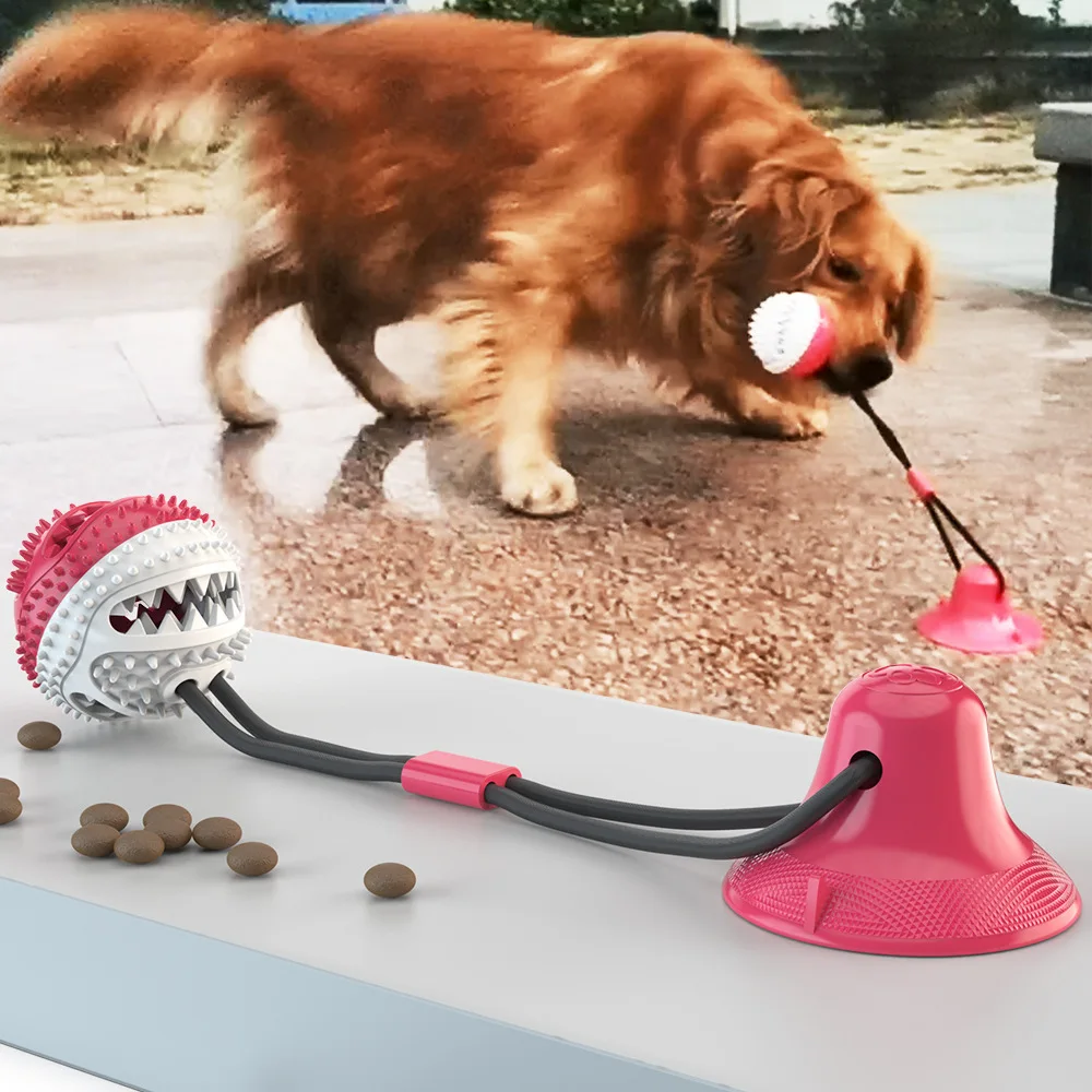 Šuns Žaislas Silicio Siurbtukas Vilkikas Interaktyvus Šuo Kamuolys, Žaislai Pet Kramtyti Įkandimo, Dantų Valymas Dantų Šepetėlį Šunims Maisto Žaislai