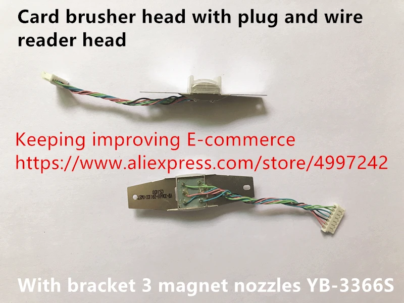 Hot spot kortelės brusher galva su kištuku, o laidą reader galvos atramos 3 magnetas antgaliai jungiklis YB-3366S