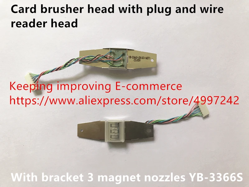 Hot spot kortelės brusher galva su kištuku, o laidą reader galvos atramos 3 magnetas antgaliai jungiklis YB-3366S
