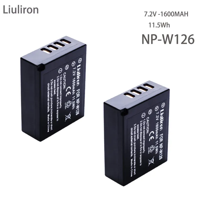 NP-W126 NP W126 NPW126 Baterija + TIPO C Kroviklis Skirtas Fujifilm X100F X-T10 X-T20 X-Pro1 X-Pro2 HS30EXR HS33EXR HS35EXR X-A1 X-A2