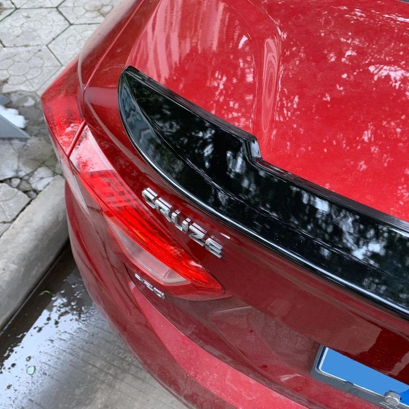 Aukštos Kokybės ABS Plastiko Gruntas Spalvos Automobilį Uodega Sparnas Galinis Kamieno lūpų Spoileris Už Chevrolet Cruze 2017-IKI