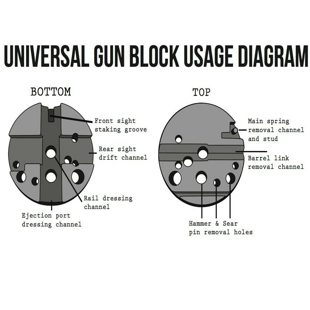 Universalus Gunsmithing Stendo Blokuoti Perkomplektuoja Asamblėjos Gunsmith Pistoletas Pistoletas Įrankiai M1911 Ruger 10/22 Stiliaus Medžioklės Reikmenys