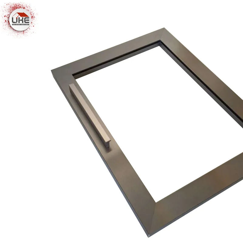 UKE Aikštėje anoduoto aliuminio rėmas virtuvės spintelių stiklo durų ir langų aliuminio rėmeliais stumdomos stiklo durys