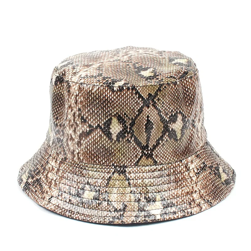 KASURE Unisex Gyvatė Krokodilo Modelis Kibirą Kepurės Moterims, Vyrams, Vasaros Lauko Paplūdimio Saulės, Kepurės Hip-Hop Mados Gatvė Skrybėlės