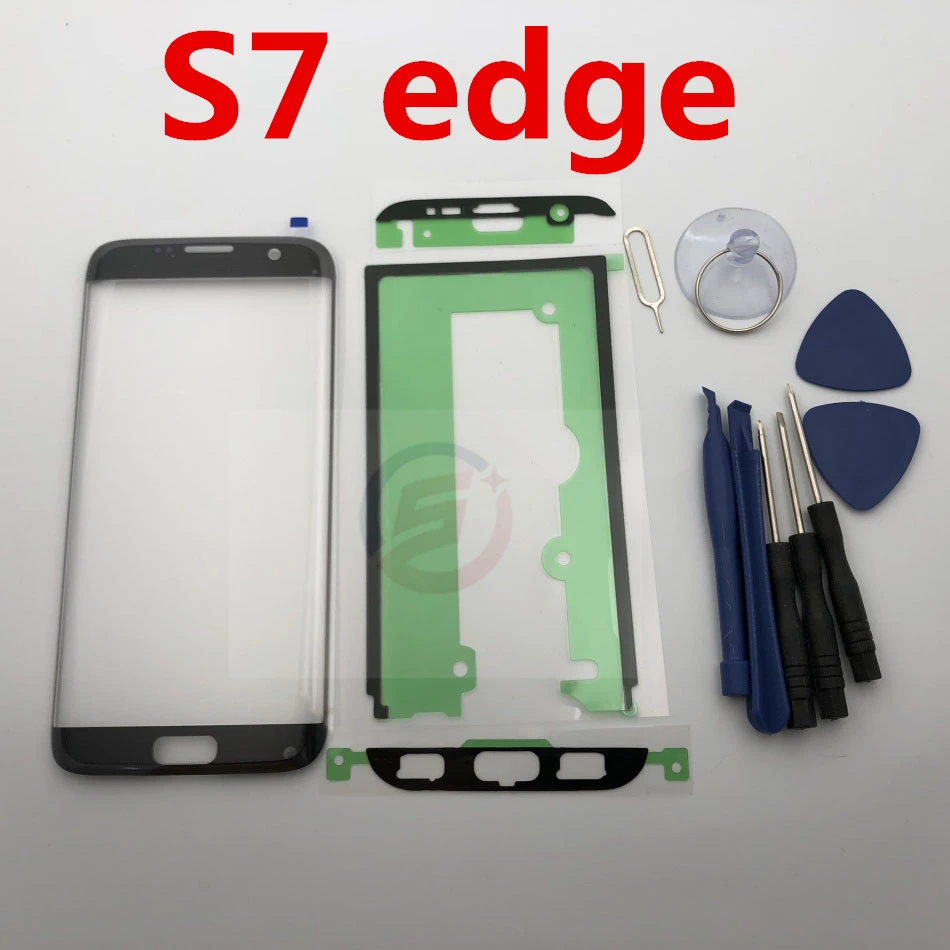 Priekinės Stiklo Objektyvas Jutiklinio Ekrano Pakeitimas Samsung Galaxy S7 G930 G930A G930F G935F S7 Edge + Remonto Įrankiai ir Klijai