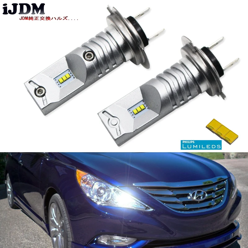 IJDM 6000K Varomas Luxen LED H7 LED Lemputes Hyundai Genesis 