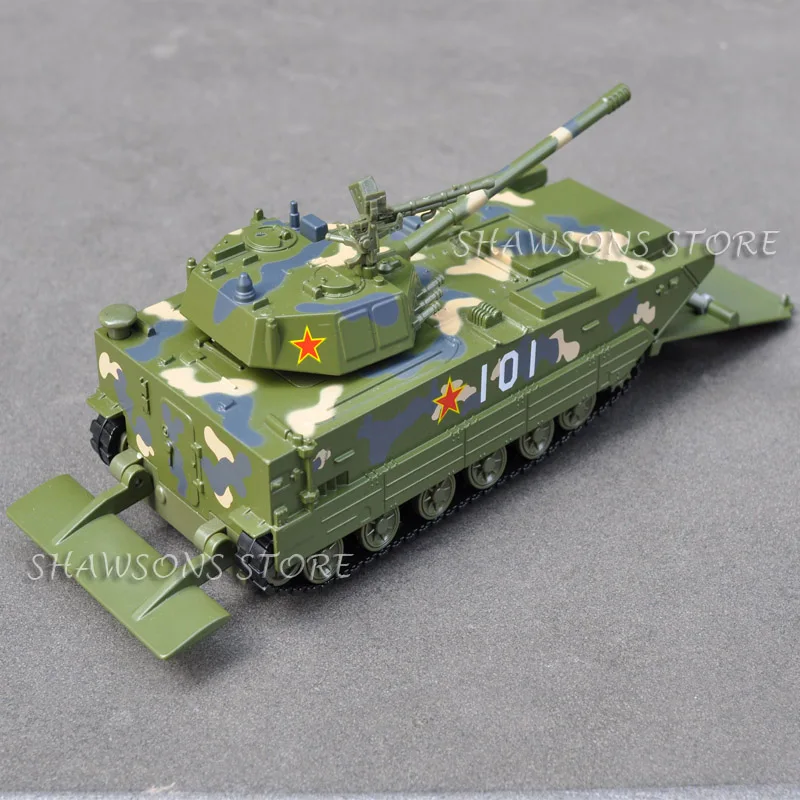 1:48 Diecast Metal Karinis Tankas Modelis Žaislas AAV Kinija ZTD-05 Amfibijas Assault Vehicle Replika Su Garso ir Šviesos