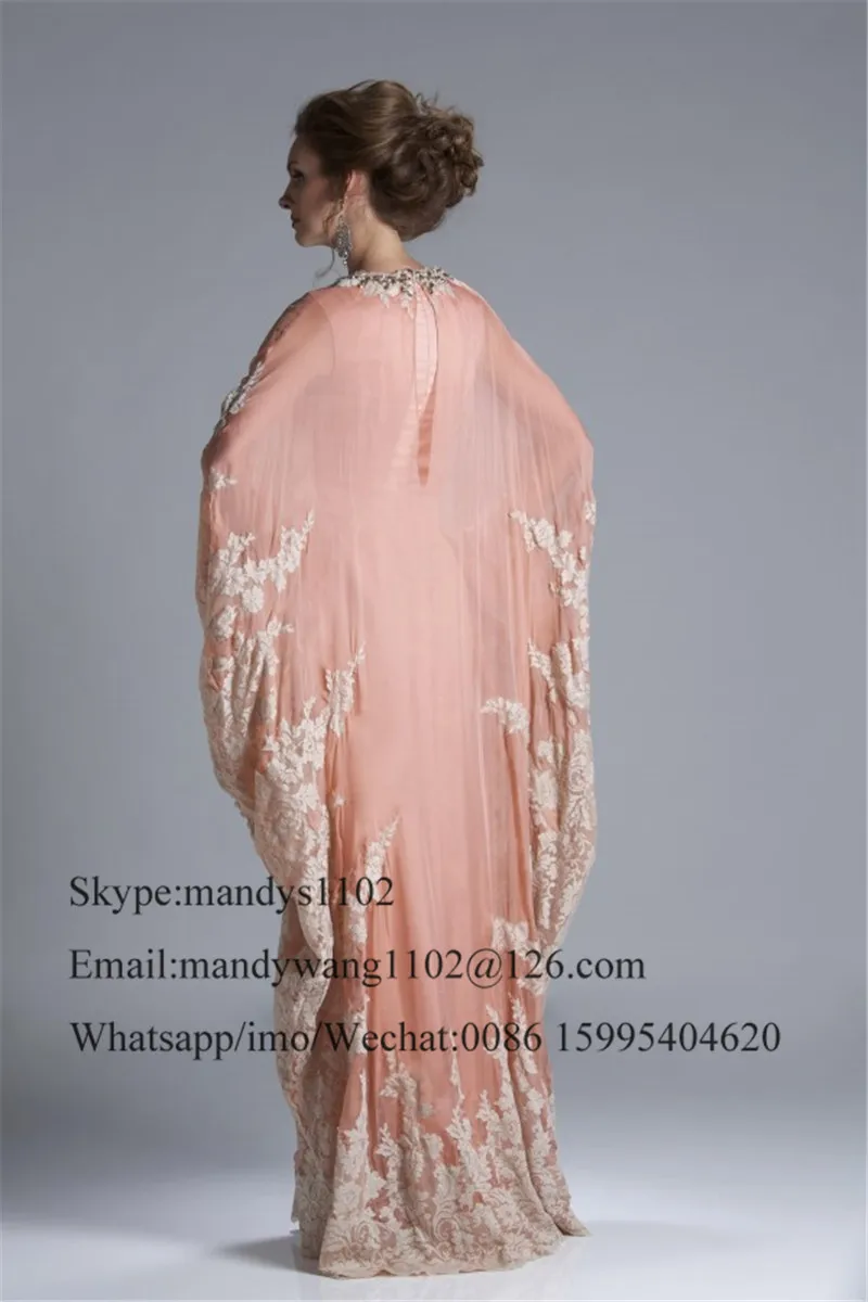 Candy Pink Dubajus Kaftan Vakaro Suknelės Su Žaliuoju 2021 Aplikacijos, Nėrinių Saudo Arabijos Prom Chalatai Moterims Caftan Marocaine Suknelė