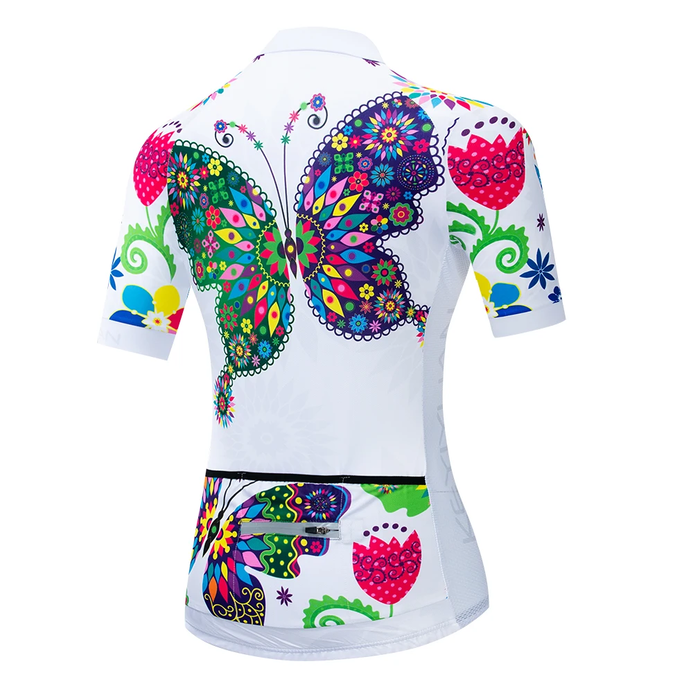 2019 Keyiyuan Moterų Pavasario ir Vasaros Spalvų Gėlių Butterfly Marškinėliai trumpomis Rankovėmis Viršūnes Šviežio Prakaito Kelių Dviratį Drabužiai