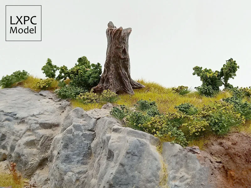 Scenarijus platforma Negyvų medžių kelmų Miniatiūrinės kraštovaizdžio scenos modeliavimas medis