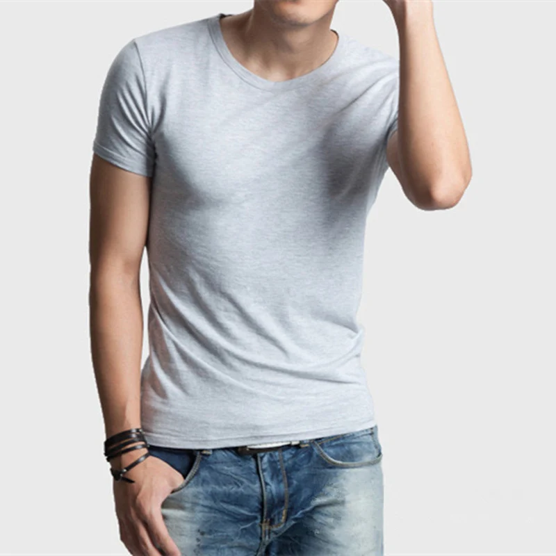 MRMT 2021 Nauja, vyriški marškinėliai grynos spalvos medvilnės Lycra trumpas rankovėmis T-shirt vyrai apvalios kaklo Viršūnes medvilnės dugno marškinėliai