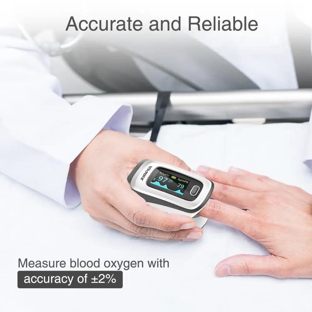 MEGZTINIS Digital Pulse Oximeter Nešiojamų Spo2-Kraujo Deguonies Širdies ritmo Monitorius OLED Ekranas JPD-500E