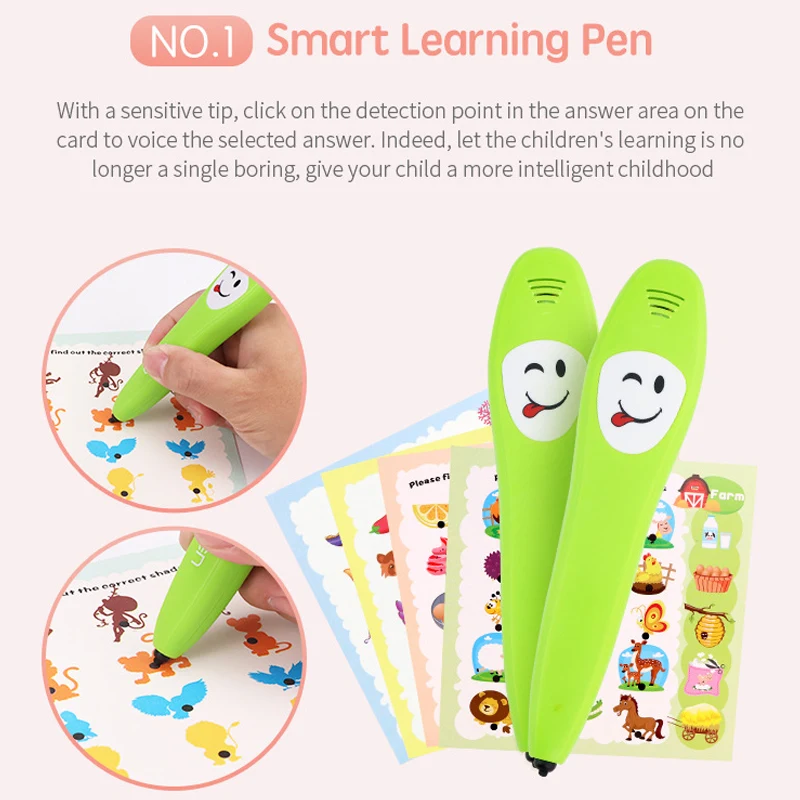 Elektroninių Smart Logika Mokymosi Pen Fonetinis Mokymosi Tėvų Vaikų Bendravimą Pen Knygos, Žaislai YH-17