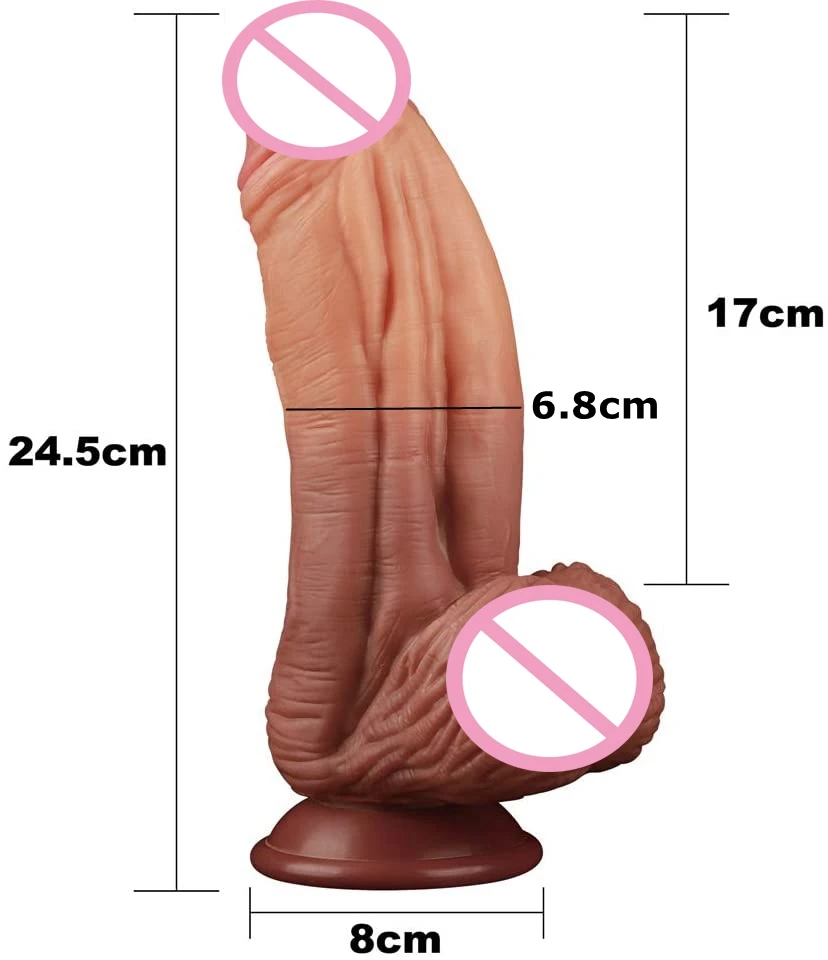 Minkštas Super Didelis Tikroviškas Dildo su Varpos Siurbimo Taurės Lesbiečių Žaislai Netikras Penis Didžiulis Analinį Vibratorių Masturbacija Sekso Žaislai Moteris