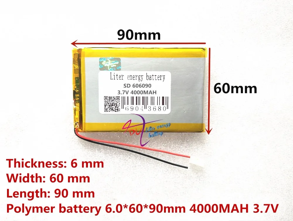Litro energijos baterija 3.7 V originalus dual variklio N70HD 606090 įmontuota baterija 4000mAh polimeras ličio baterijos