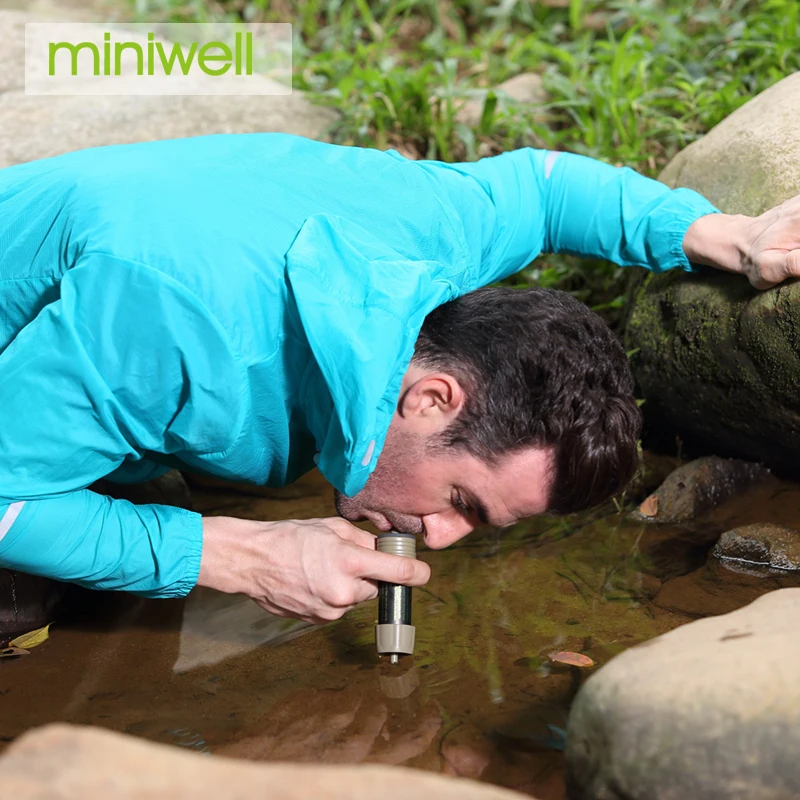 Miniwell Išgyvenimo Rinkiniai Savaiminis Vandens Filtras Avarinės Parengties pėsčiųjų ir dviračių
