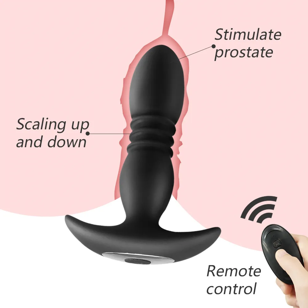 Analinis Kaištis Vibratorius Analinis Vibratorius Silikono Sekso žaisliukai Vyrams G Spot Klitorio Stimualtion Butt Plug Vibratorius Sekso Žaislas, skirtas Gay