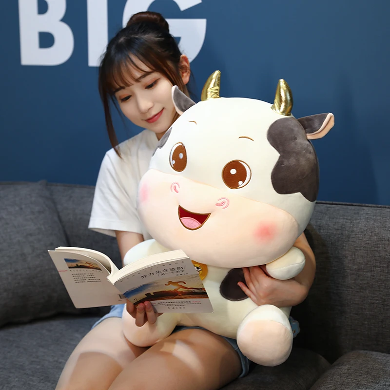 Kūrybos karvė pliušinis žaislas pieninių karvių minkštos lėlės mesti pagalvę gimtadienio dovana h0022