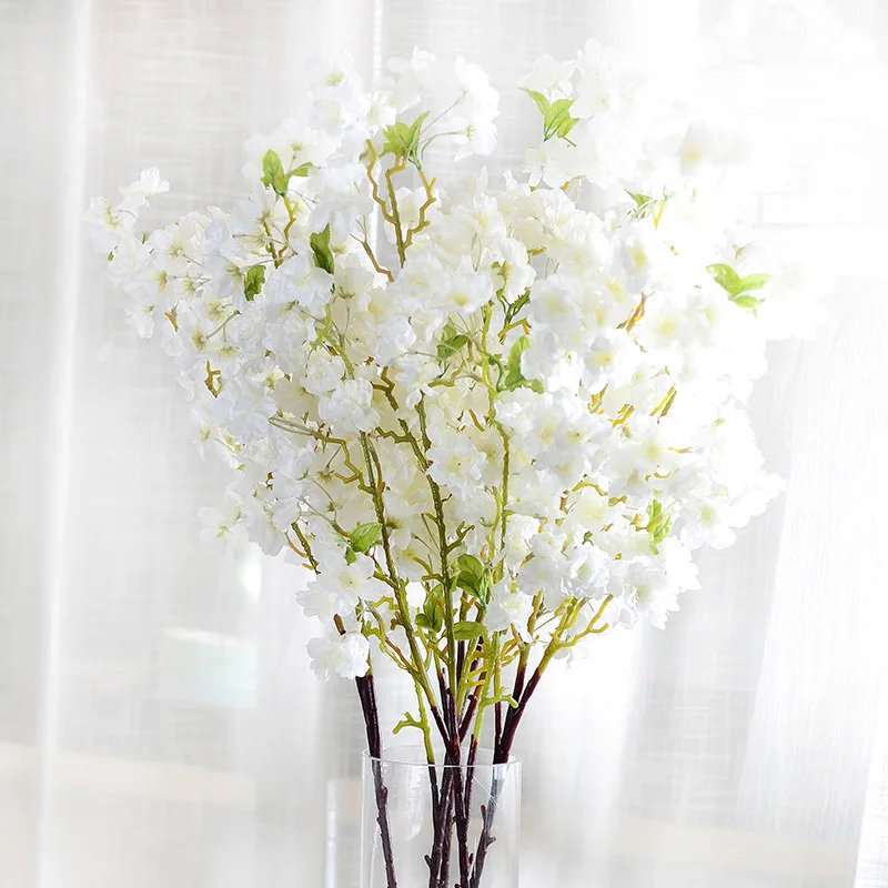 100cm Pavasario Šilko Cherry Blossom Dirbtinių Gėlių Puokštė 