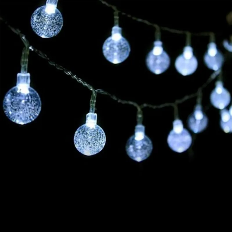 Naujovė 4m 20 Led Krištolo rutulį LED Atostogų Apšvietimo String lempos Kalėdų Šviesos Girlianda Naujųjų Metų patalpų lauko Dekoras