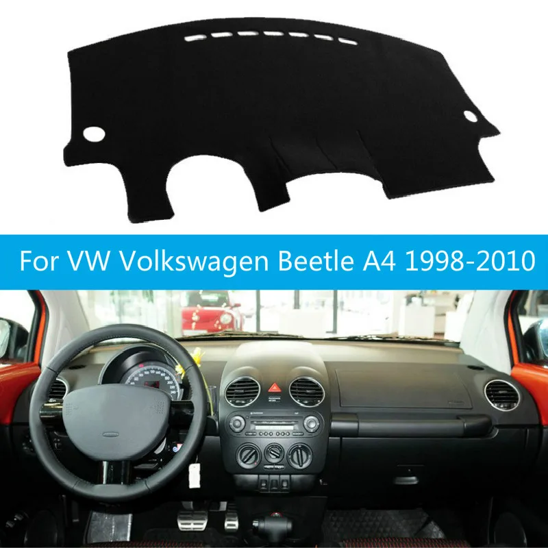 Prietaisų skydelio Dangtelį Dashmat VW Volkswagen Beetle A4 1998-2006 2007 2008 2009 2010 Brūkšnys Kilimėlis Trinkelėmis Saulės Pavėsyje, galiniu langu Dangtis