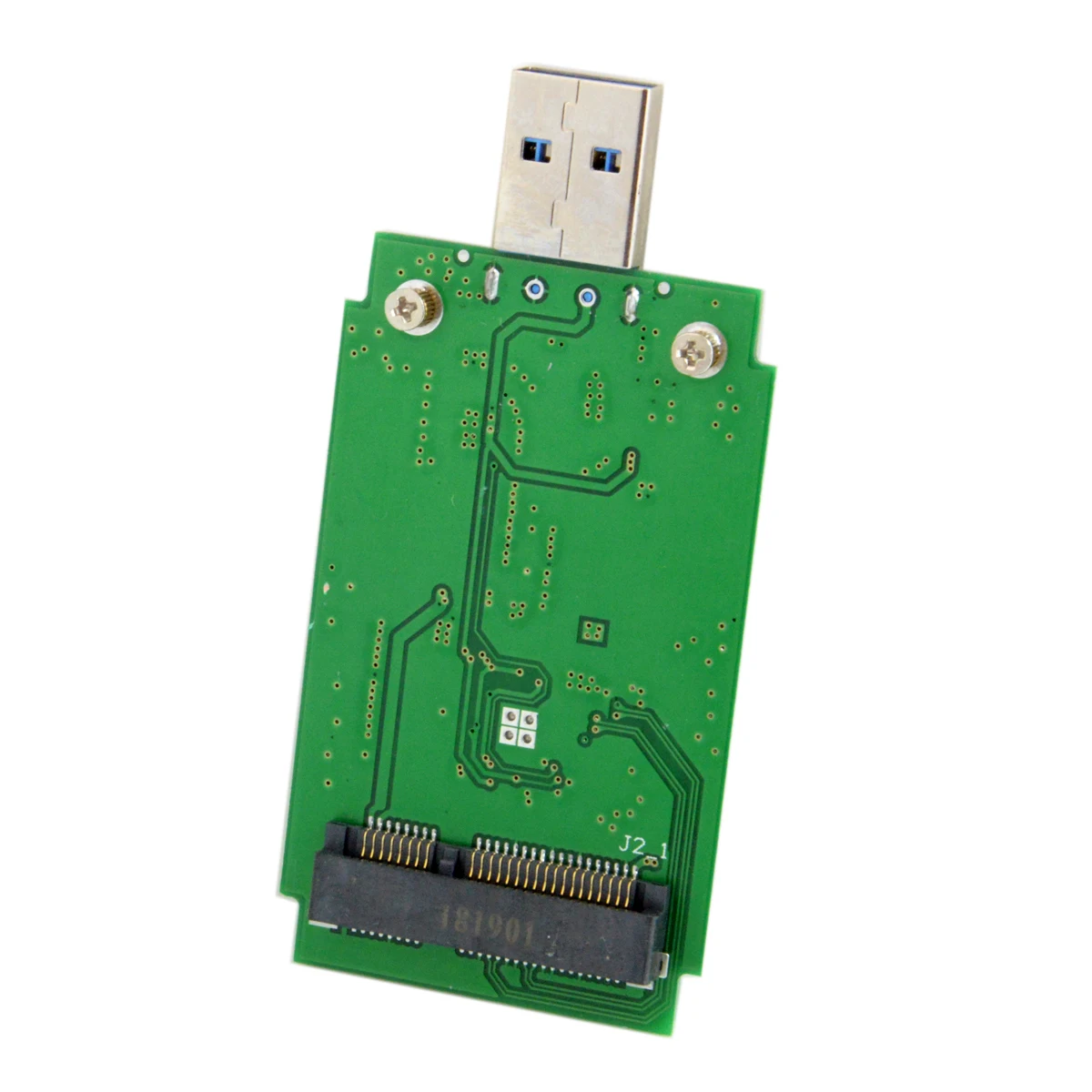 Cablecc Mini PCI-E mSATA su USB 3.0 Išorinis SSD PCBA Adapteris Conveter Kortelę su Talpyklos
