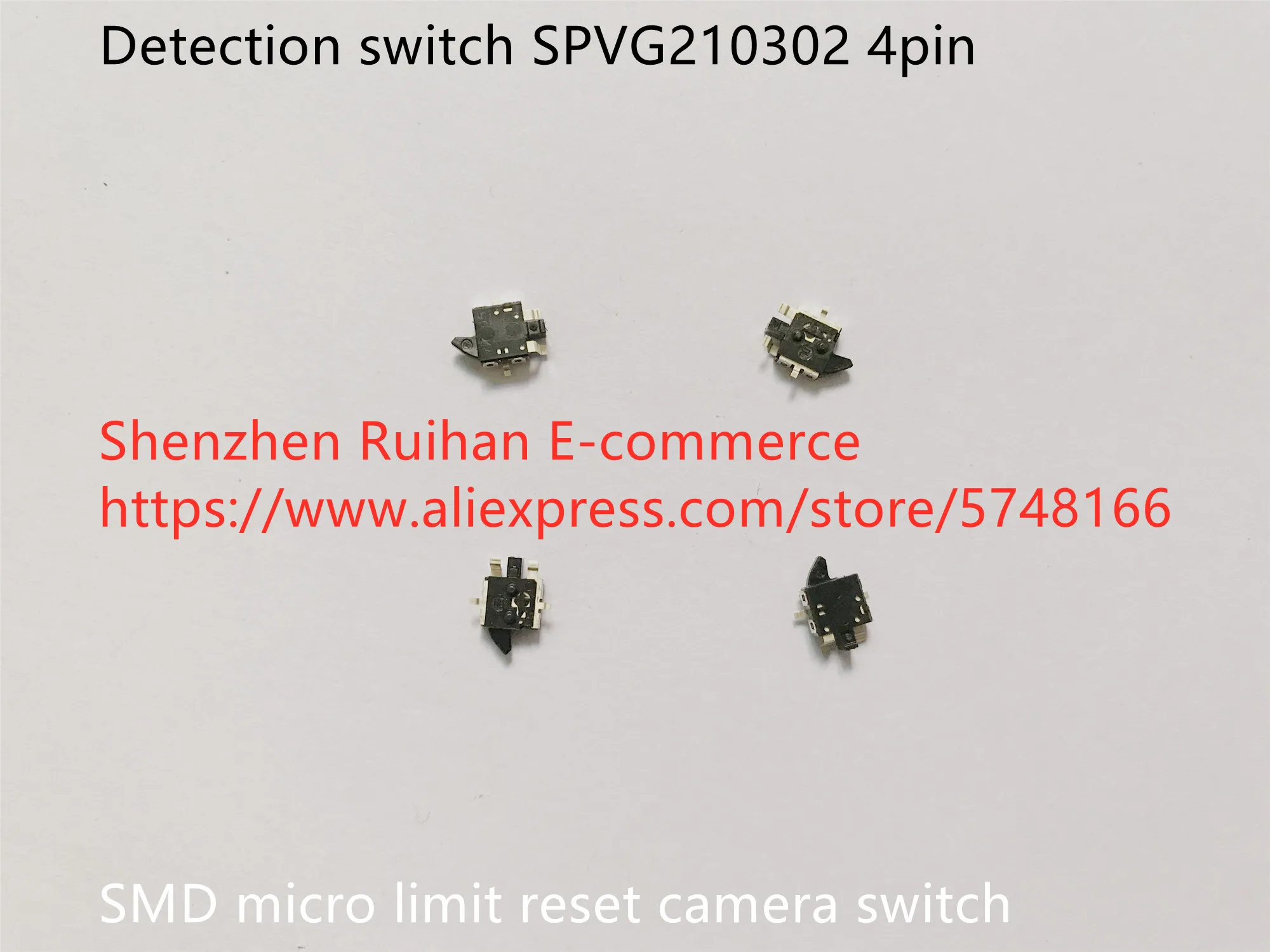 Originalus naujas nustatymo jungiklis SPVG210302 SMD 4pin micro limit reset camera jungiklis