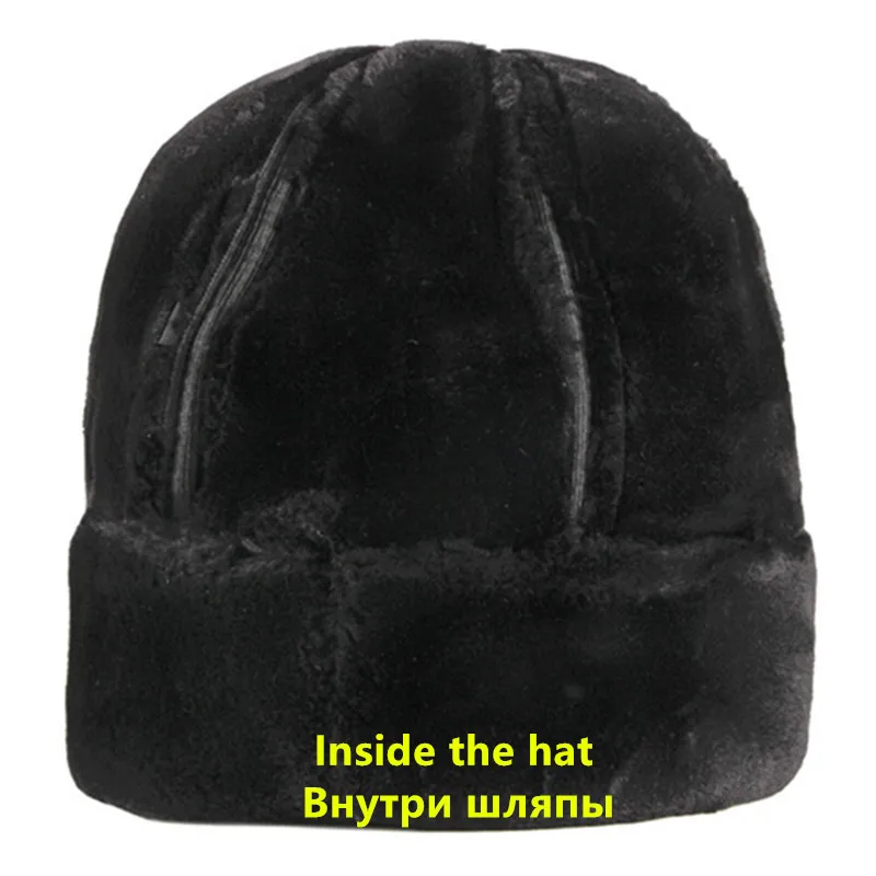 XdanqinX Storo Aksomo Šiltas Vyrų Žiemos Skrybėlę Žiemos Vyrų Šiltas Bombonešis Skrybėlės vidutinio amžiaus Vyrai PU Dirbtinė Oda Bžūp Markių Tėtis Skrybėlę