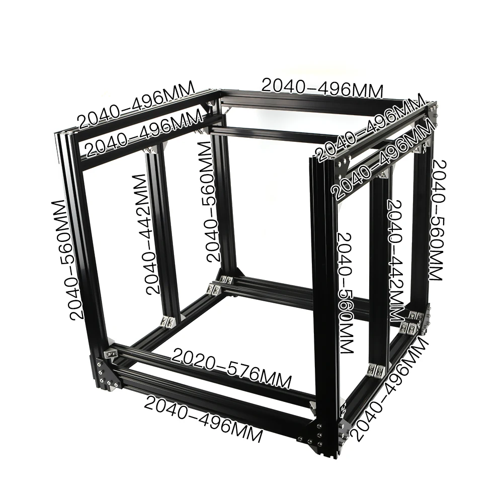 BLV mgn Cube 3D Spausdintuvas Aliuminio Ekstruzijos Kadrų, Pilnas Komplektas, Riešutai Varžtas Atramos Kampą, Mašinų Dalys, 