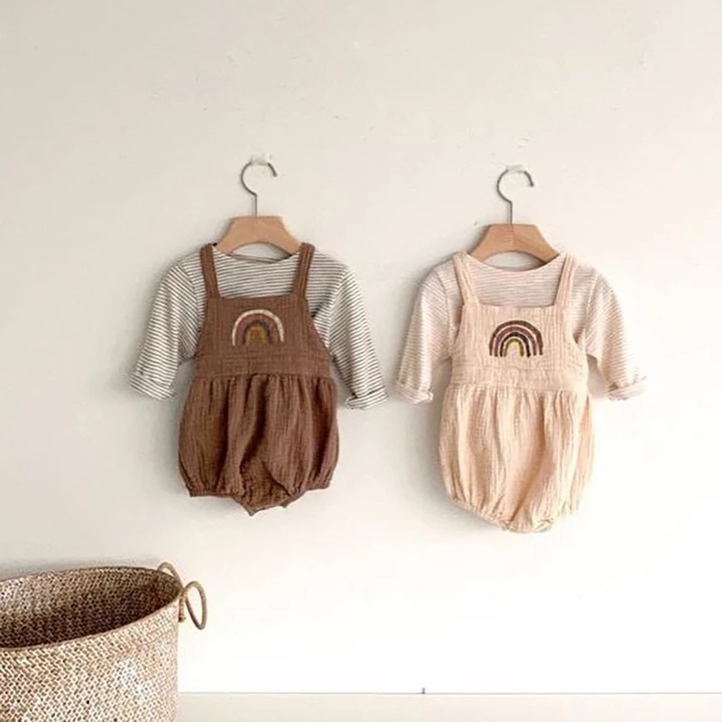 MILANCEL kūdikių drabužėlių naujagimiui berniukų drabužius, kūdikių vaivorykštė bodysuit kūdikių drabužių rinkinys