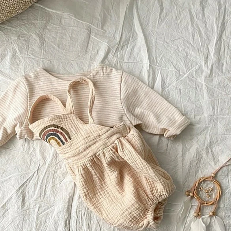 MILANCEL kūdikių drabužėlių naujagimiui berniukų drabužius, kūdikių vaivorykštė bodysuit kūdikių drabužių rinkinys