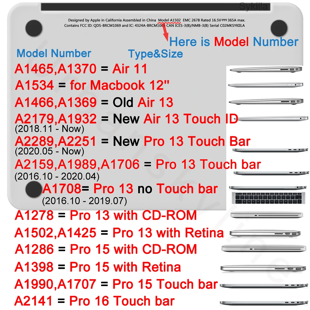 Atveju, Macbook Air 13 Pro 11 13 15 16 12 colių 
