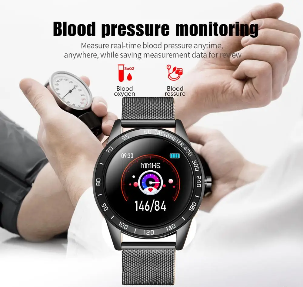 LIGE 2019 Naujas Smart Watch Vyrų OLED Spalvų Ekranas, Širdies ritmas, Kraujo Spaudimas Multi-Funkcija Režimas Sporto smartwatch fitness Tracker