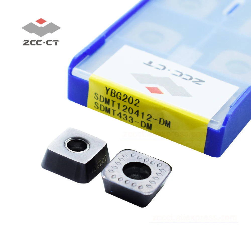 ZCCCT frezavimo cutter SDMT120412 -DM zcc aukštų pašarų inexable įrankis įterpti SDMT tekinimo peilis pjovimo patarimas karbido malūnas SDMT120412-DM