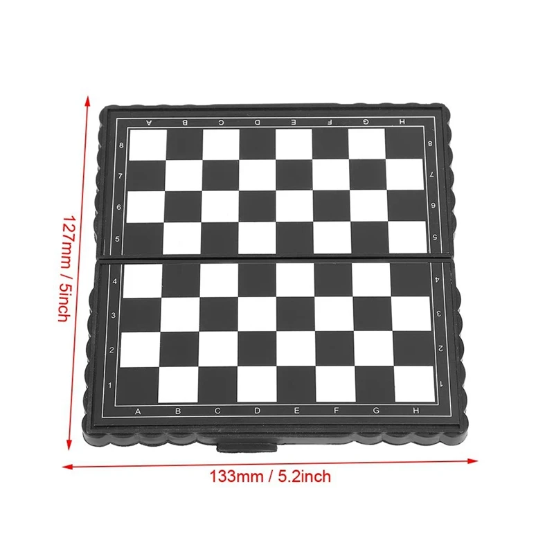 5 x 5 Colių Šachmatų Nešiojamų Plastiko Lyginimo Lentą Su Magnetinėmis Šachmatų Žaidimas Mini Šachmatų Rinkinį Galvosūkis Šalies Šeimos Įvykį