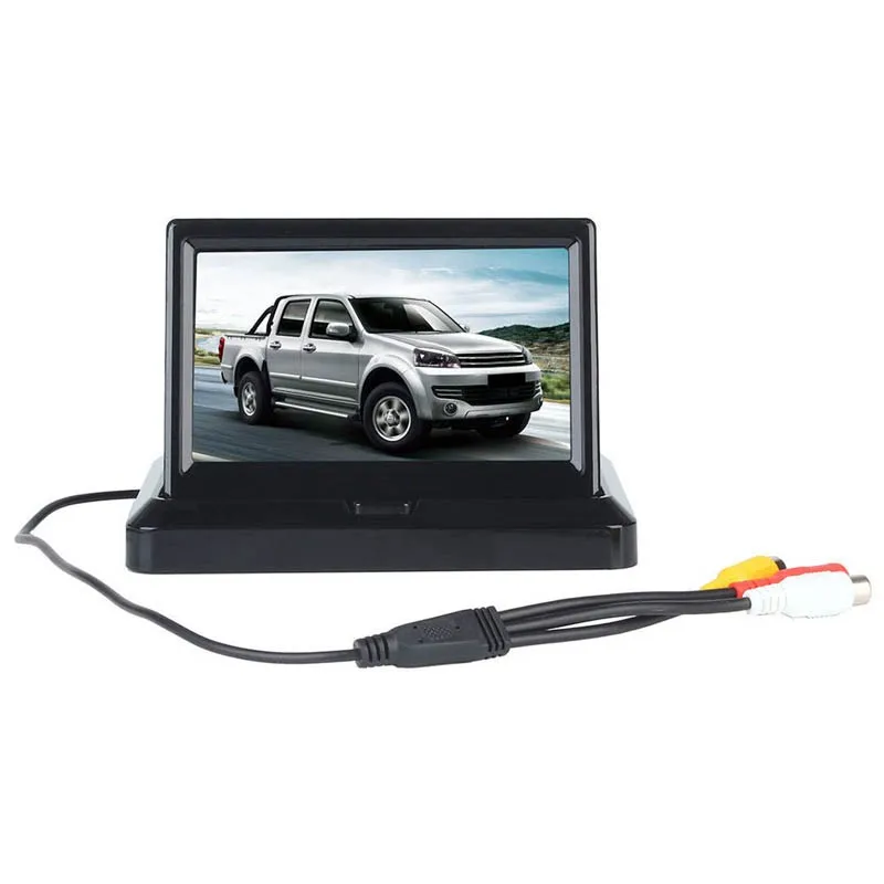 Automobilių Ekranas 5 colių TFT LCD Spalvotas Ekranas Grįžtamieji parkavimo pagalbos su 2 AV įvestis,galinio vaizdo kameros pasirinktinai