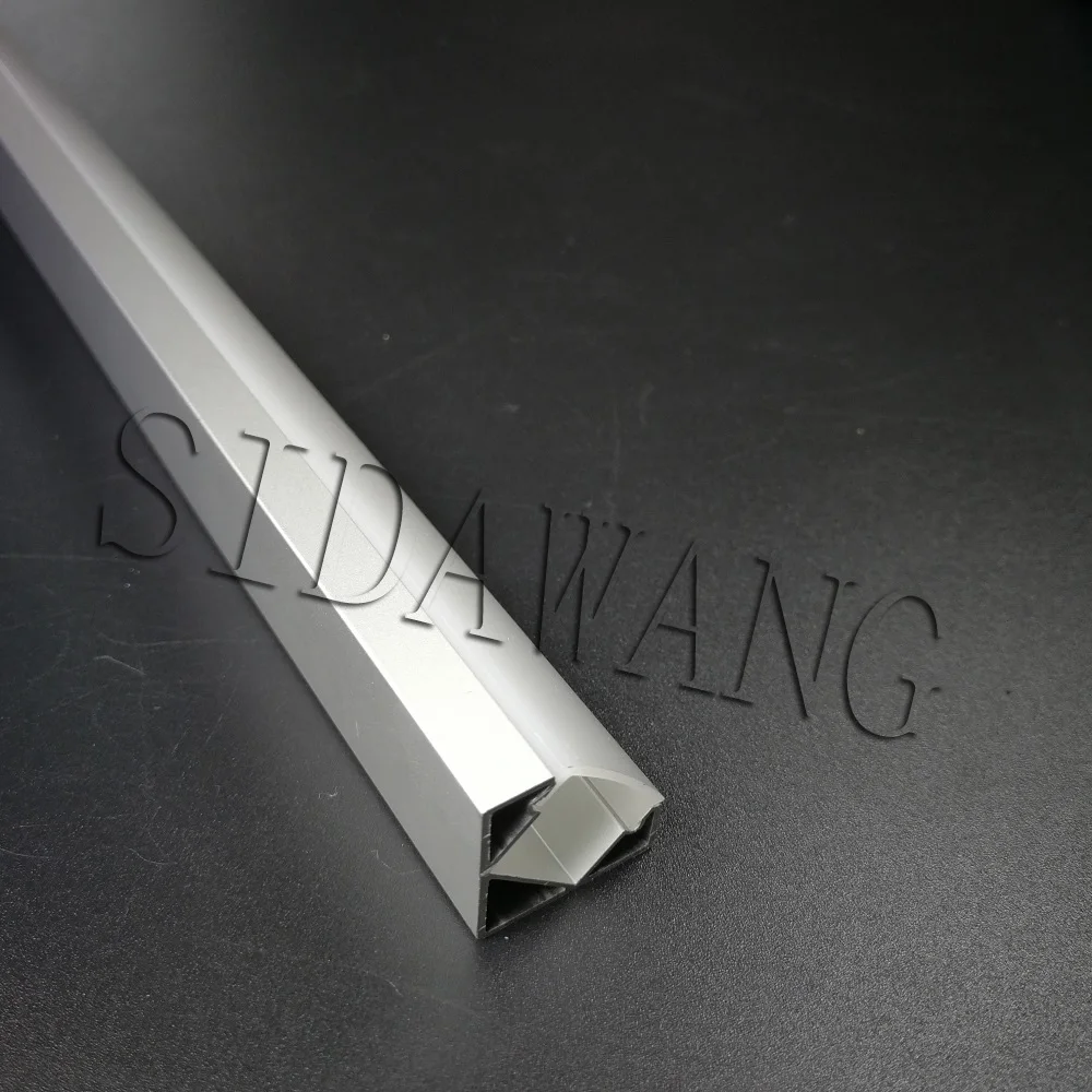 2000mm/set, 10meter į 140meter/pak Kampe montuojamas Trikampis Led aliuminio profilių ,Led kanalą 12mm PCB juostelės būsto SDW034